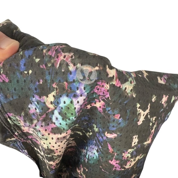 Lululemon Women’s Om Mesh Jogger Pants Floral Sport Black Multi Size 2 - Picture 15 of 16